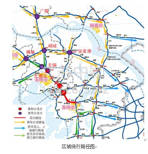 一、區(qū)域繞行分流  對(duì)于往上海、浙江方向的汽車，可在橫林樞紐、無(wú)錫北樞紐、峭岐樞紐、無(wú)錫樞紐、張家港、廣陵樞紐等6個(gè)樞紐繞行G4221滬武高速、G40滬陜高速、S48錫宜高速、S19通錫高速等。